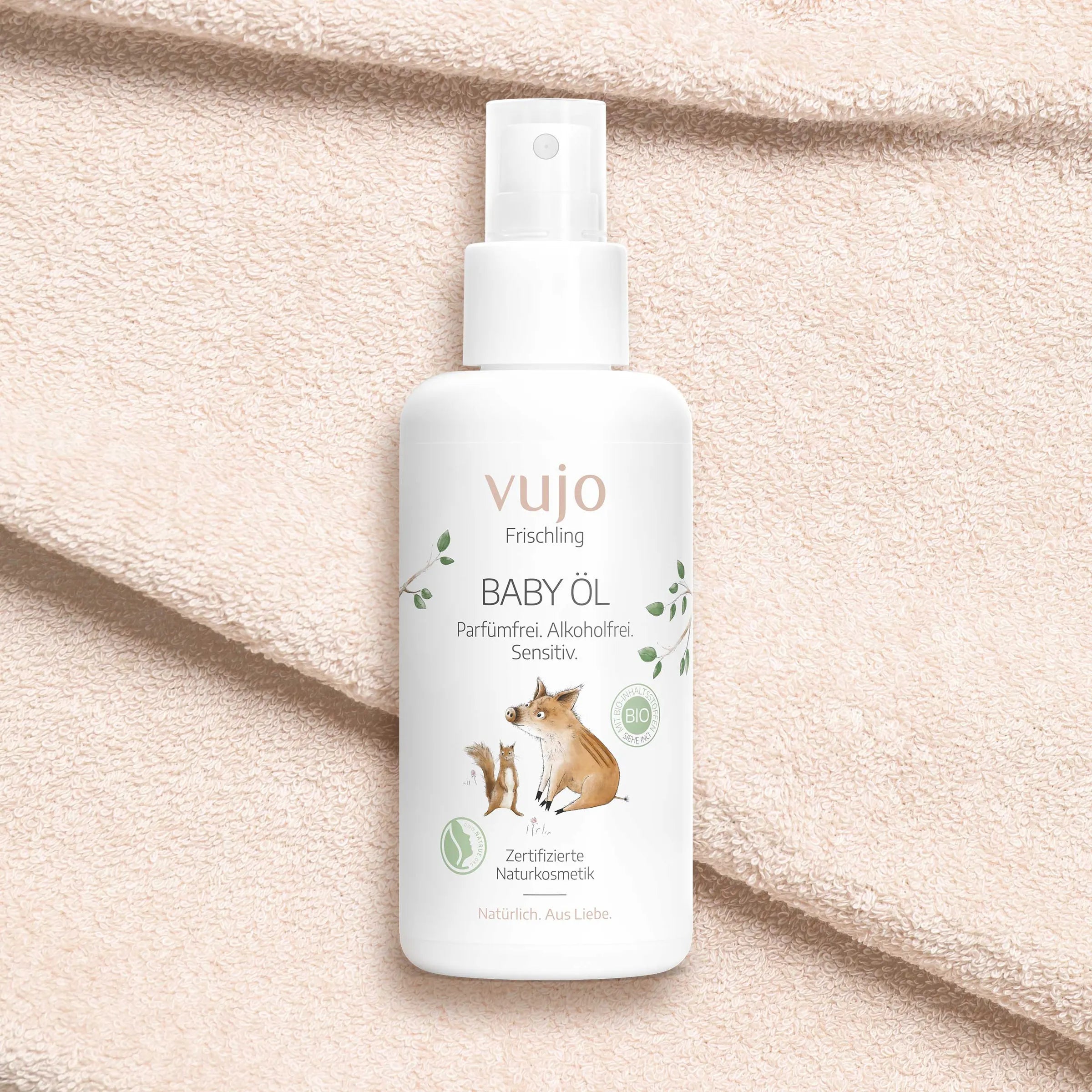 Parfmfreies Babyl, Naturkosmetik fr die Babymassage | vujo Parfmfreies Babyl, Naturkosmetik fr die Babymassage | vujo