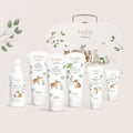 Erstausstattungs-Set mit allen Pflegeprodukten und Frischling-Koffer, parfümfreie NATRUE-Naturkosmetik von vujo