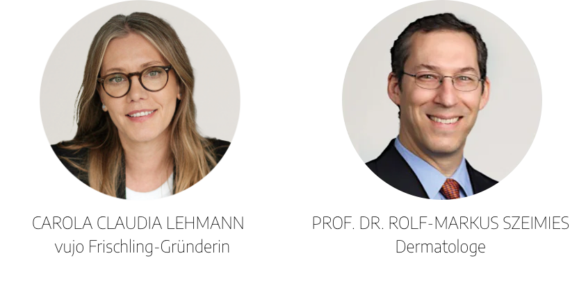 Prof. Dr. Rolf-Markus Szeimies und Carola Claudia Lehmann, der vujo-Fachbeirat