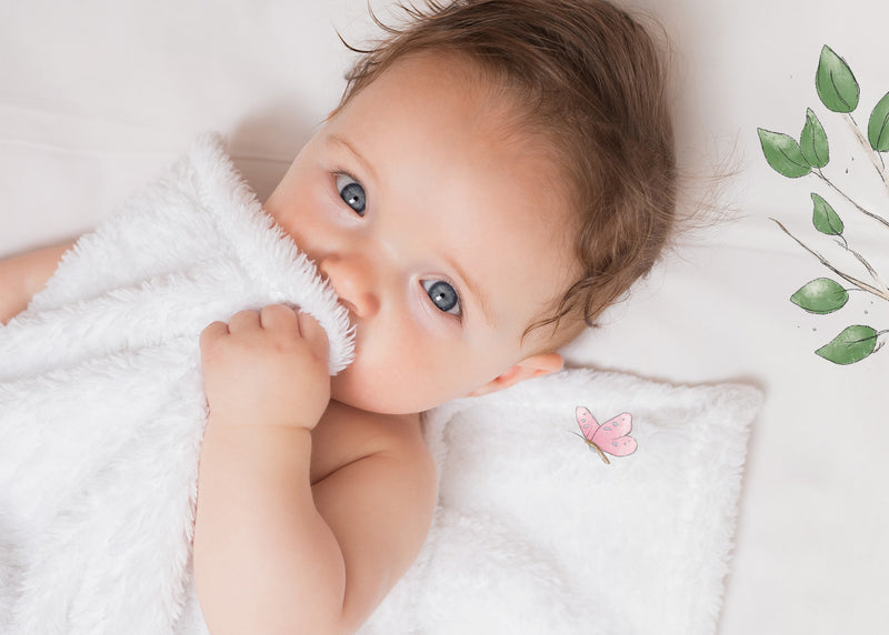 Empfindliche Babyhaut, Nahaufnahme Babygesicht